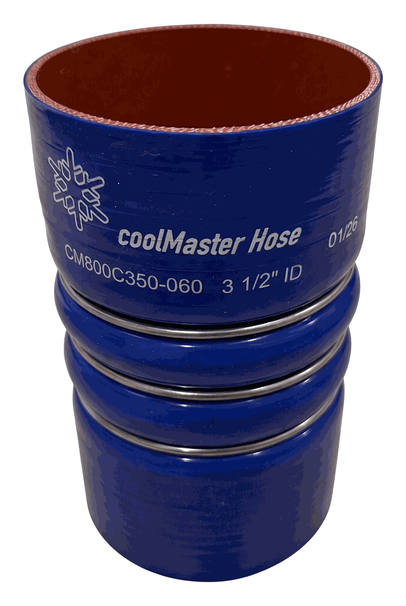 Blue coolMaster humped charge-air cooler hose